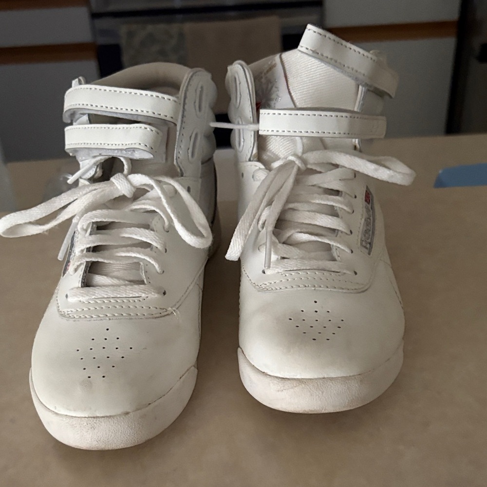 Reebok Kids' White High-Top Sneakers